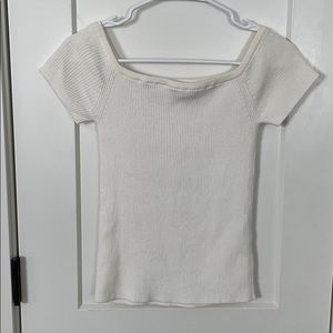 Madewell off the shoulder shirt